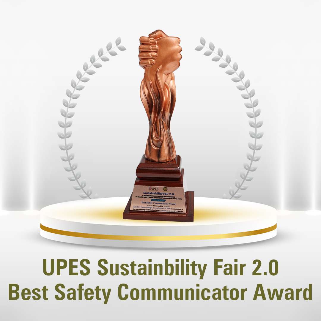 UPES SUSTAINBILITY FAIR 2.0 BEST SAFETY COMMUNICATOR AWARD