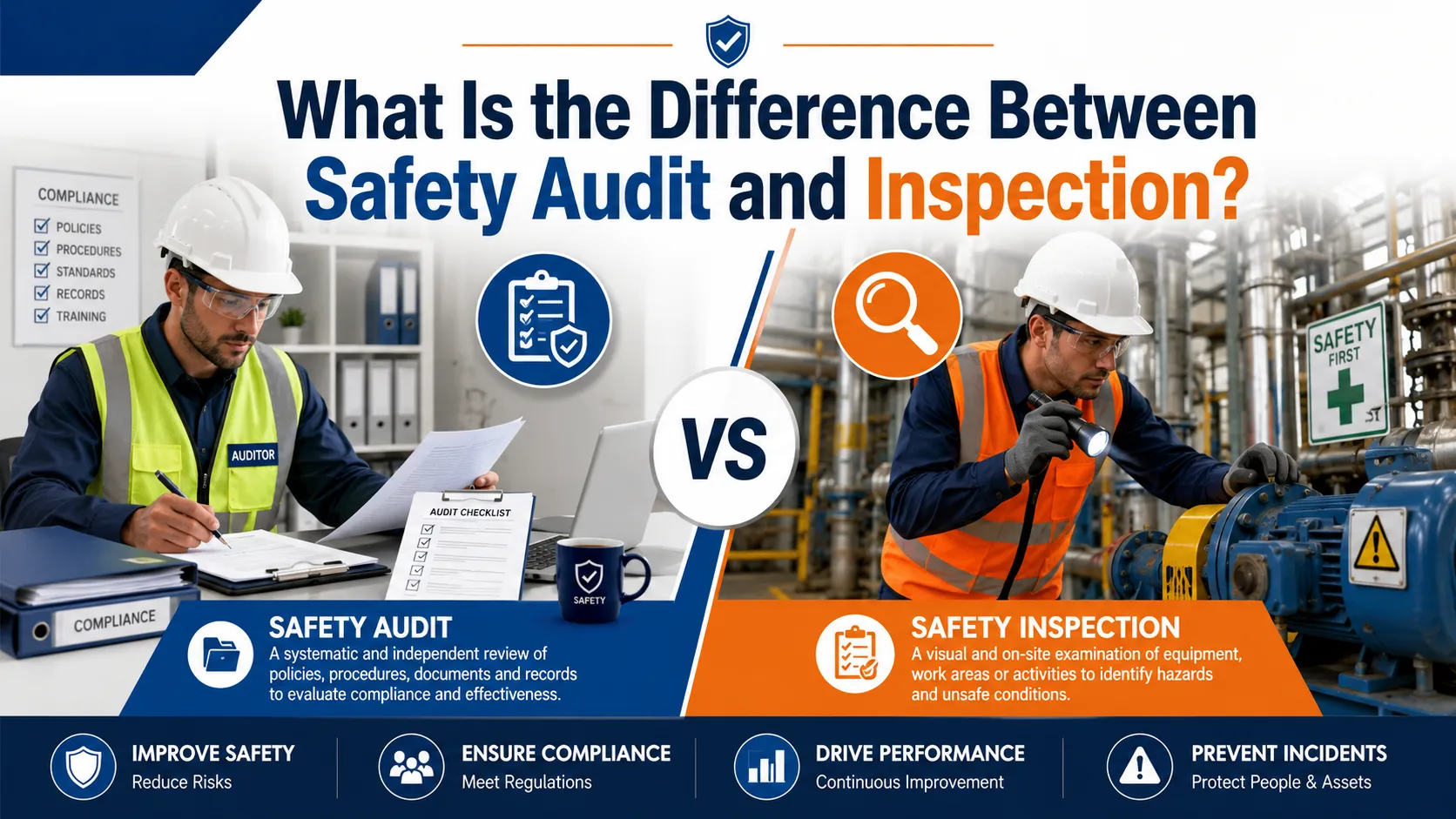 What is Difference Between Safety Audit and Inspection