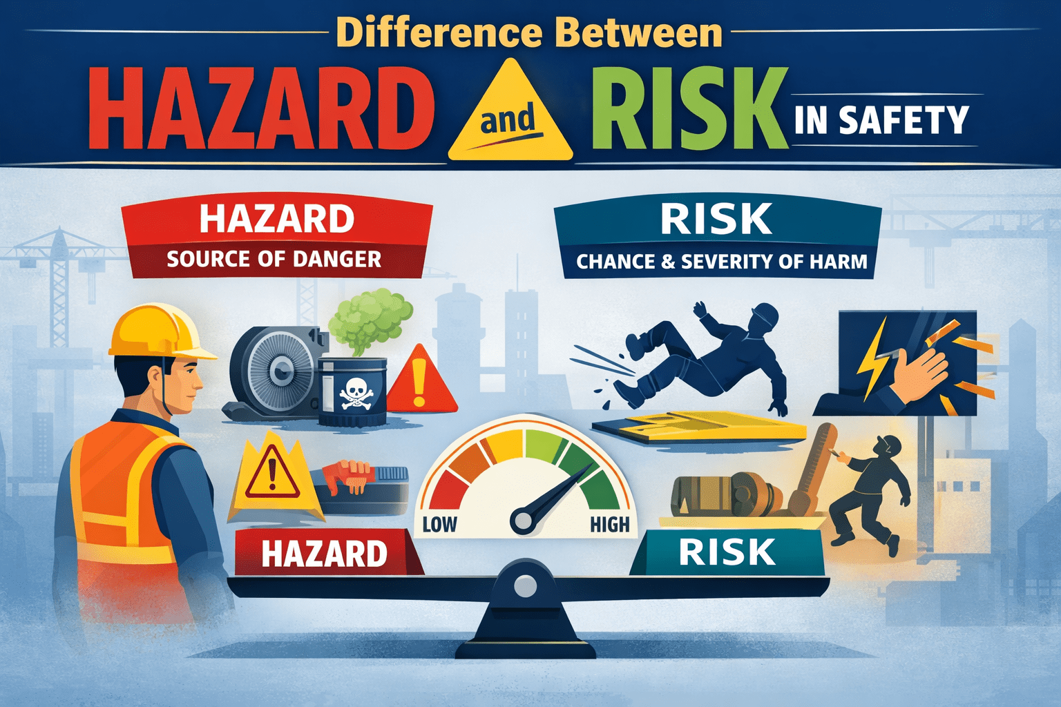 Difference Between Hazard and Risk in Safety
