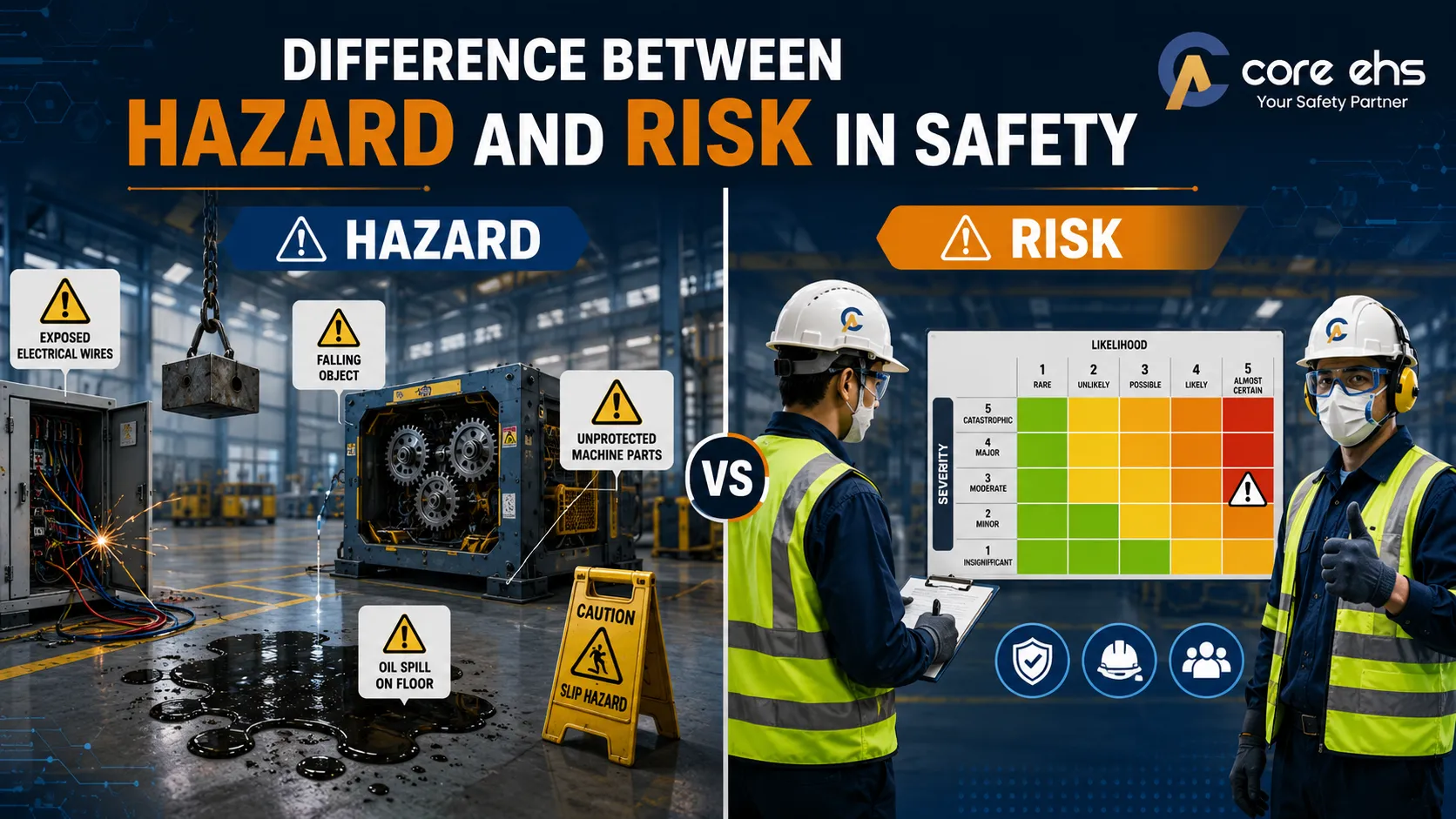 Difference Between Hazard and Risk in Safety