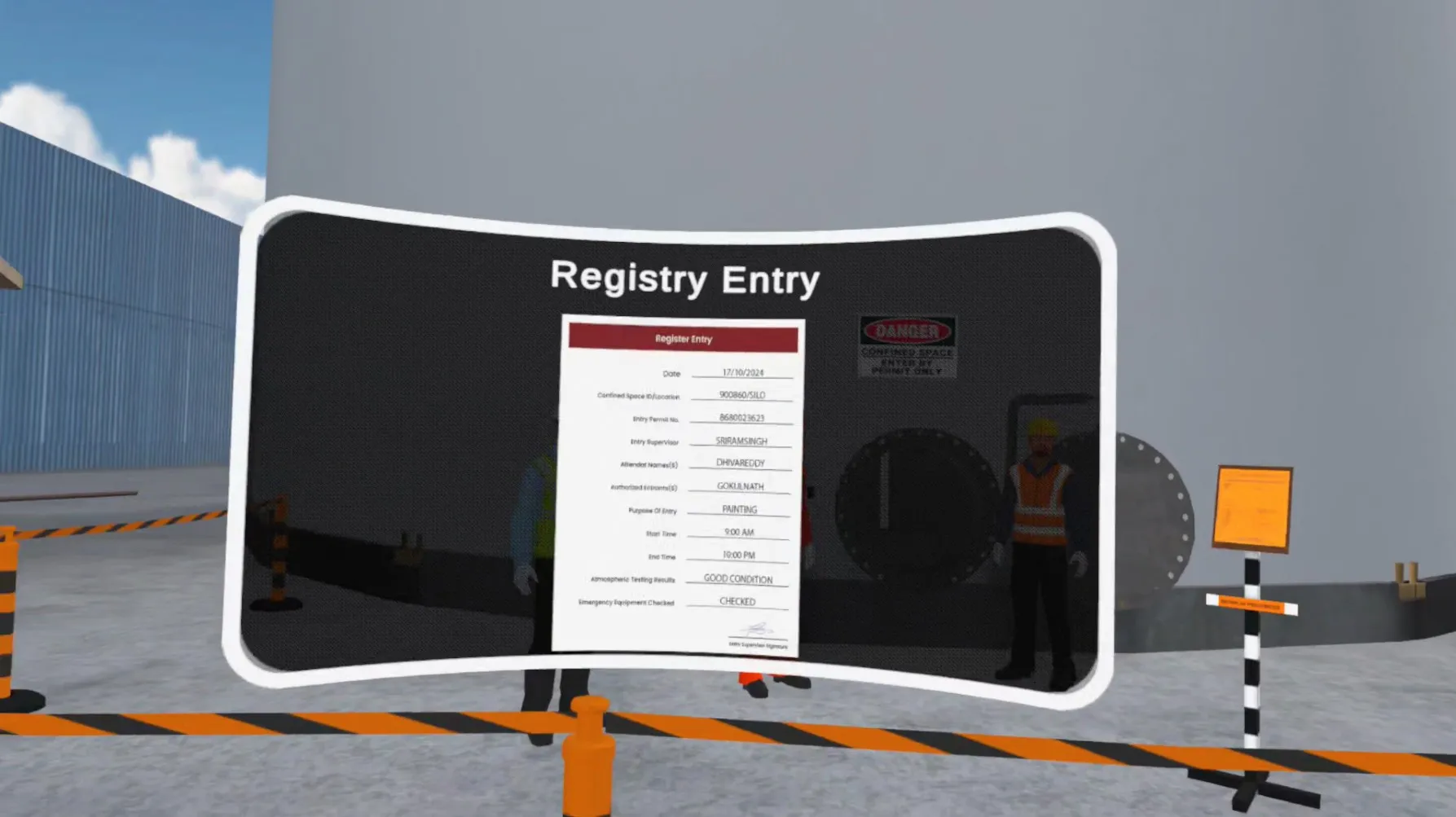 8 conduct pre entry briefing