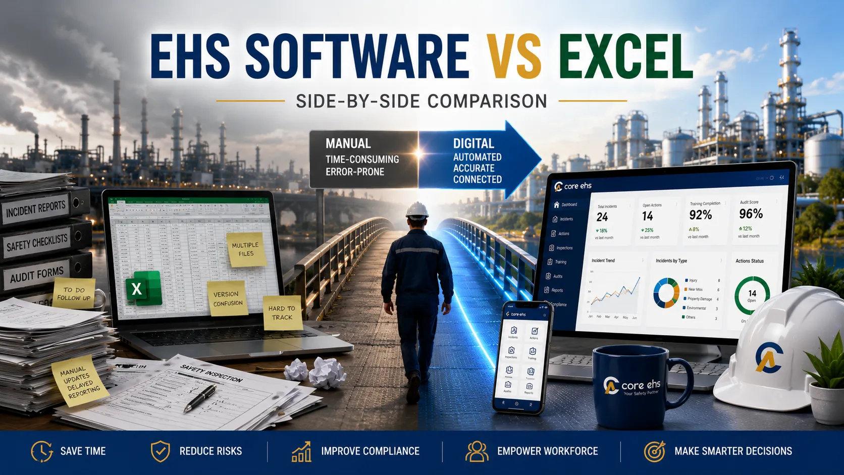 EHS Software vs Excel Side-by-Side Comparison 