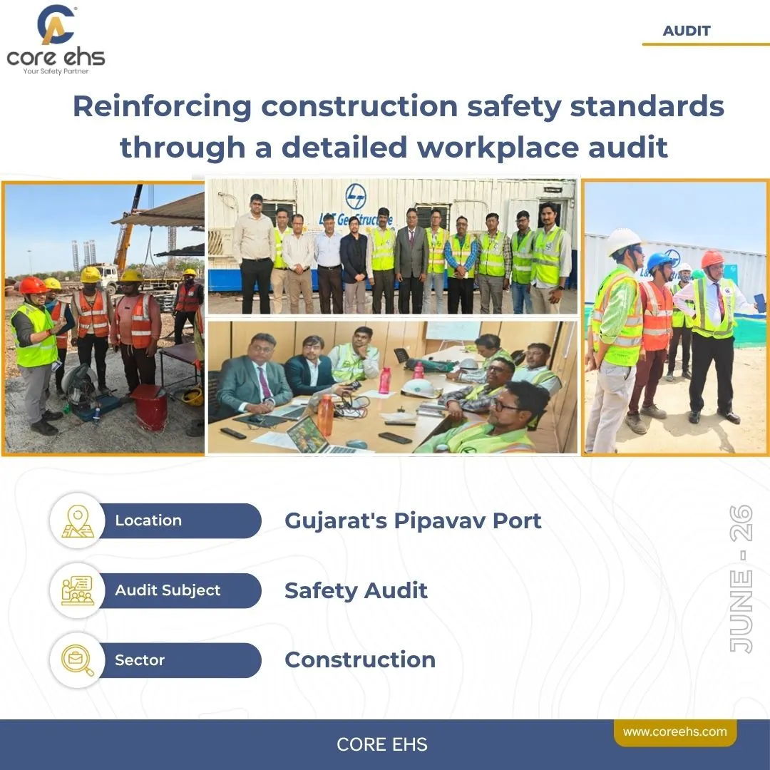 Construction Safety Audit Team Conducting Workplace Inspection And Site Review