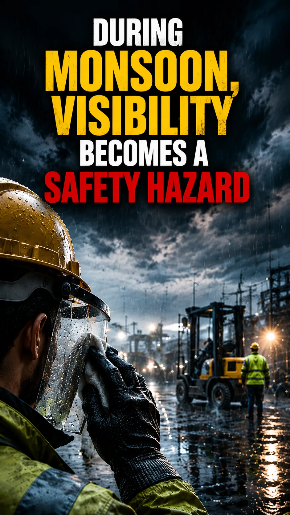 Monsoon Visibility Safety Hazard Affects Industrial Operations