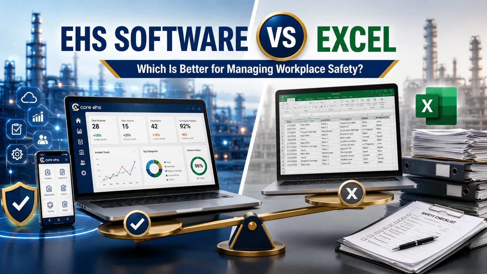 EHS Software Vs Excel For Workplace Safety Management