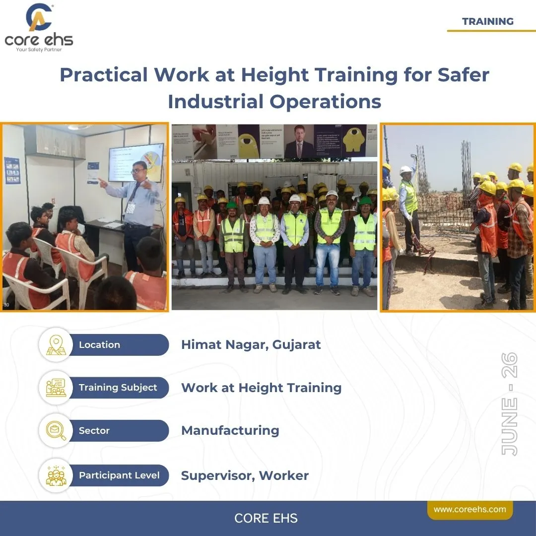Work At Height Training For Industrial Workers And Supervisors