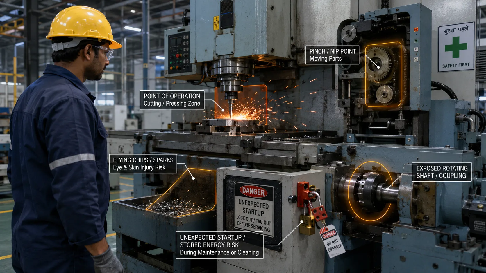 Common Machine Guarding Hazards