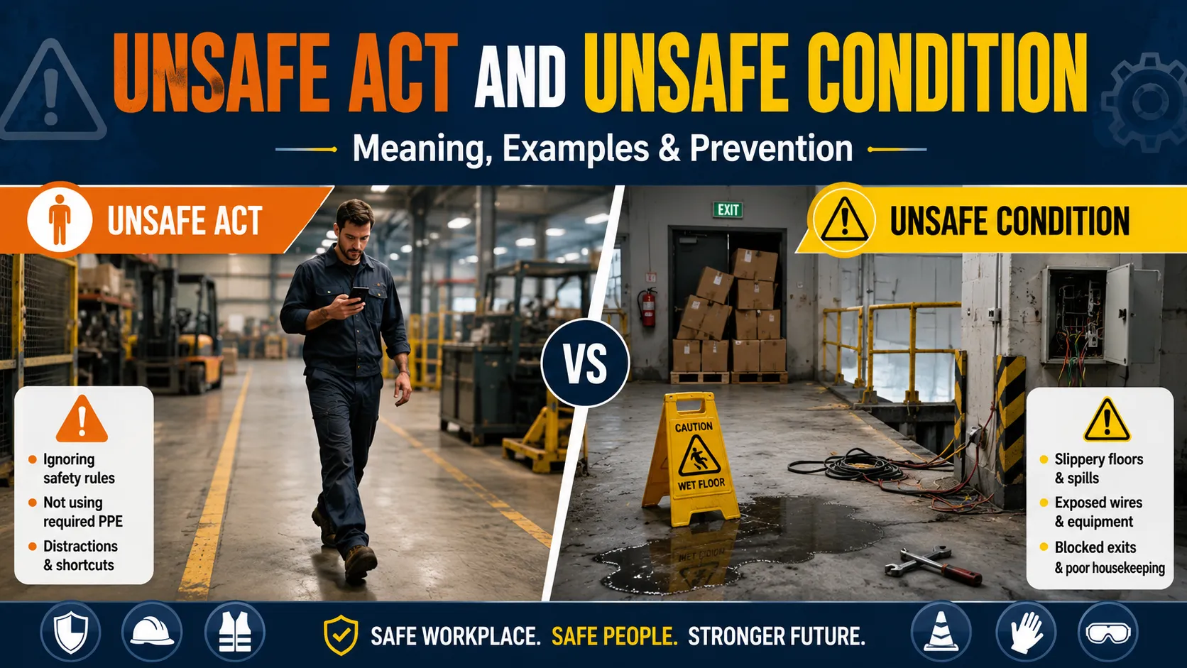Unsafe Acts and Unsafe Conditions in the Workplace