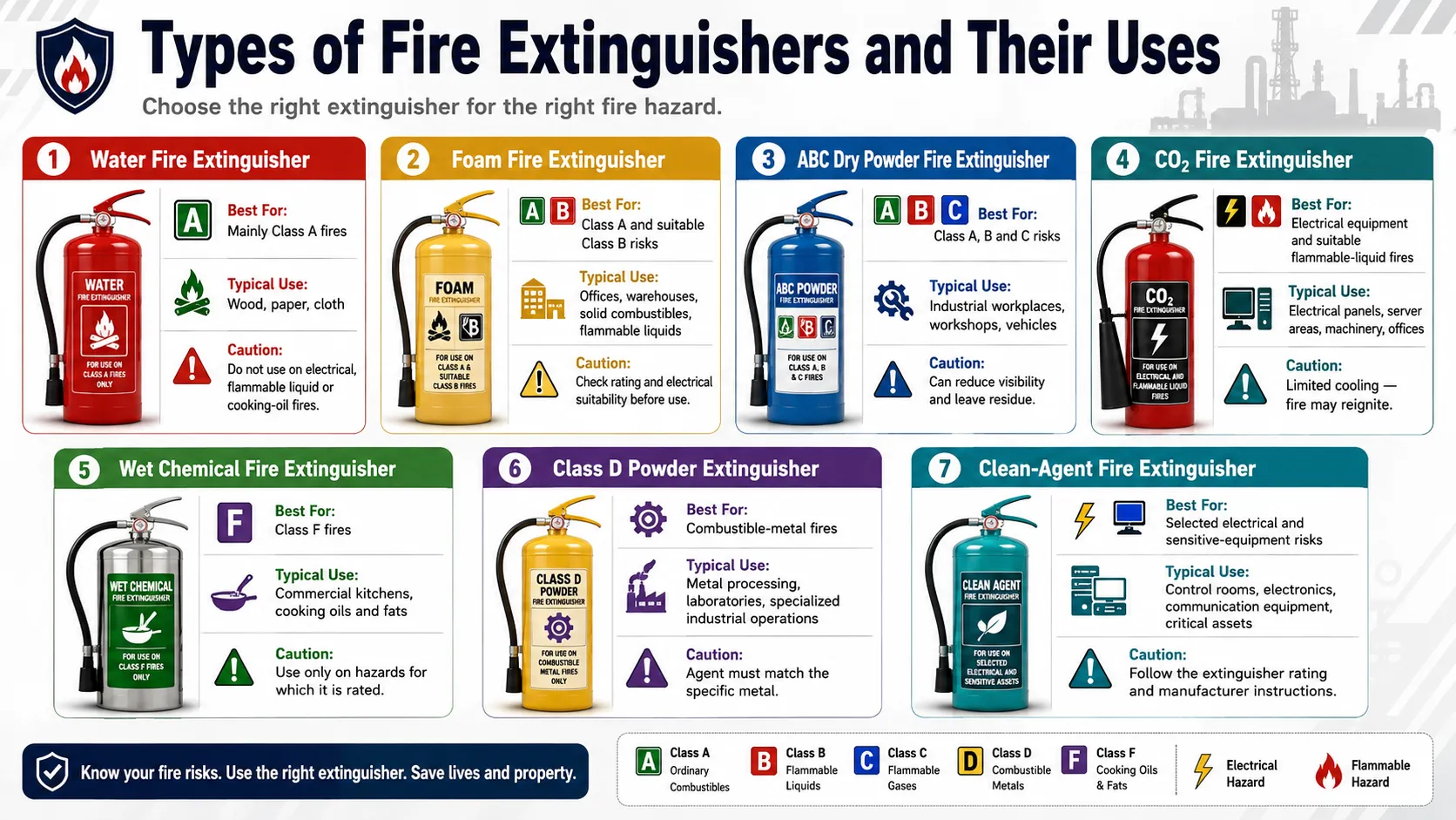 Fire Extinguisher types